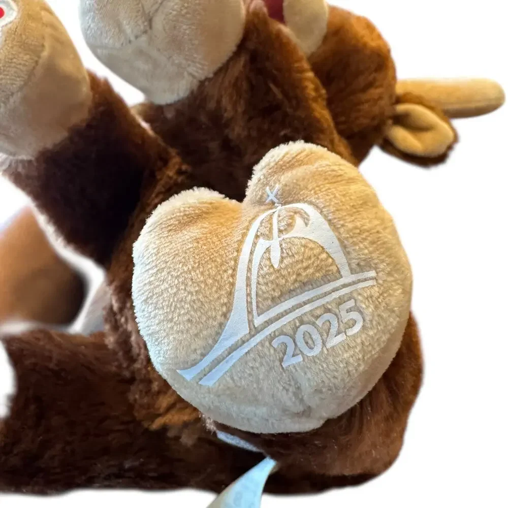 Build-A-Bear 2025 Way of Lights Moose Plush BAB Brown Stuffed Animal